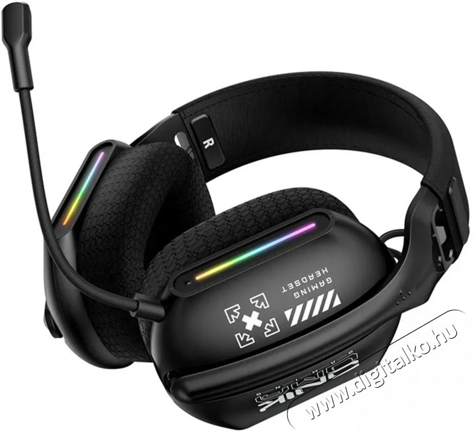 Onikuma GT808 Black Audio-Video / Hifi / Multim&eacute;dia - F&uuml;l &eacute;s Fejhallgat&oacute;k - Fejhallgat&oacute; - 518965