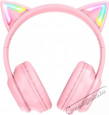 Onikuma X15 PRO With Cat Ears Pink Audio-Video / Hifi / Multimédia - Fül és Fejhallgatók - Fejhallgató - 518966