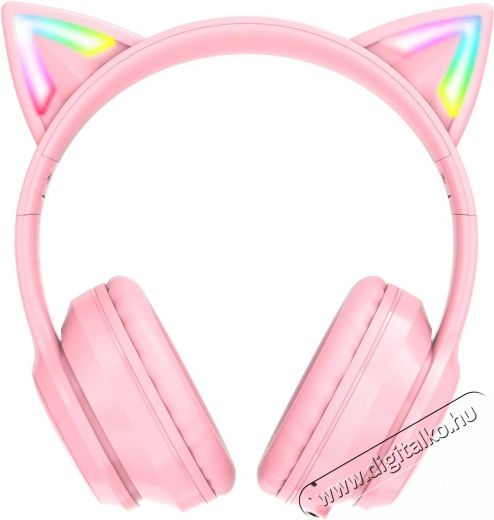 Onikuma X15 PRO With Cat Ears Pink Audio-Video / Hifi / Multimédia - Fül és Fejhallgatók - Fejhallgató - 518966
