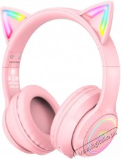 Onikuma X15 PRO With Cat Ears Pink Audio-Video / Hifi / Multimédia - Fül és Fejhallgatók - Fejhallgató - 518966