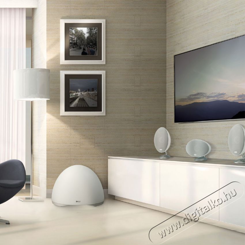 Onkyo TX-L50 házimozi erősítő + KEF E-305 5.1 hangfal szett - fehér Audio-Video / Hifi / Multimédia - Házimozi - Összeállított házimozi szett - 322041