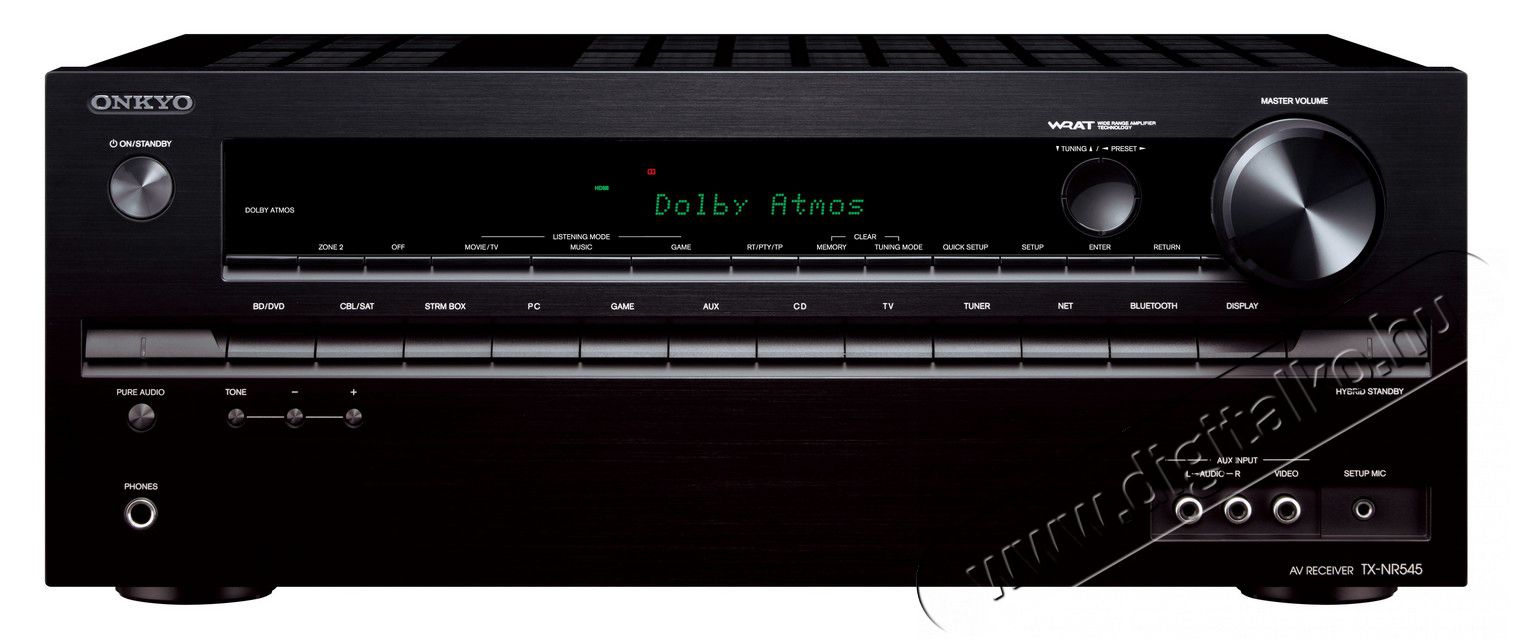 Onkyo TX-NR545 7.2 házimozi erősítő - fekete Audio-Video / Hifi / Multimédia - Házimozi - Házimozi erősítő - 297051