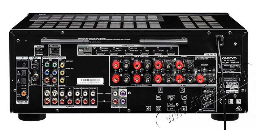 Onkyo TX-NR545 7.2 házimozi erősítő - fekete Audio-Video / Hifi / Multimédia - Házimozi - Házimozi erősítő - 297051