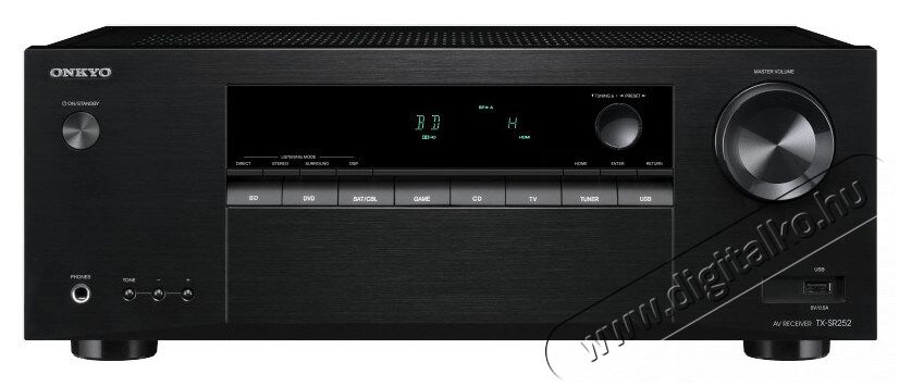 Onkyo TX-SR 252 BL 5.1 házimozi rendszer - fekete Audio-Video / Hifi / Multimédia - Házimozi - Összeállított házimozi szett - 316305