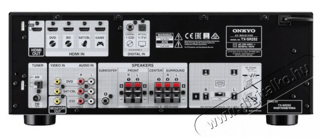Onkyo TX-SR 252 BL 5.1 házimozi rendszer - fekete Audio-Video / Hifi / Multimédia - Házimozi - Összeállított házimozi szett - 316305