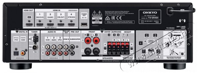 Onkyo TX-SR 494 7.2 cs. (5.2.2) - fekete Audio-Video / Hifi / Multimédia - Házimozi - Házimozi erősítő - 351330