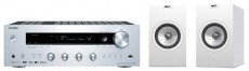 Onkyo TX-8150 ezüst + KEF Q 150 fehér szett Audio-Video / Hifi / Multimédia - Hifi - Sztereó - Összeállított hifi szett - 329152