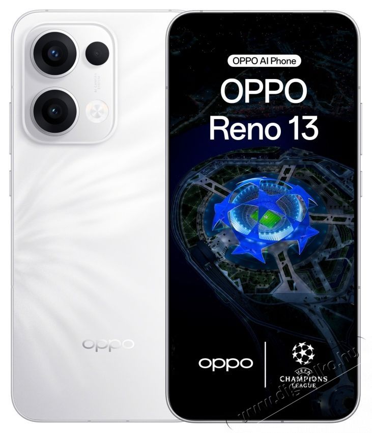 Oppo Reno13 mobiltelefon, Dual SIM, 12GB RAM, 256GB, 5G, Feh&eacute;r Mobil / Kommunik&aacute;ci&oacute; / Smart - Okostelefon - Android - 537178