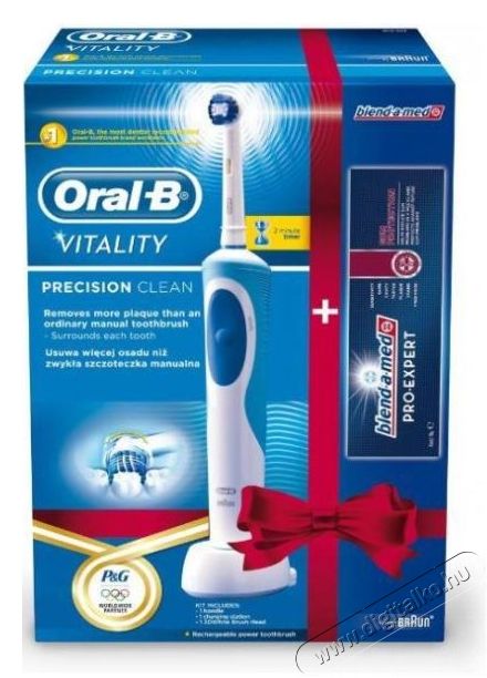 BRAUN Oral-B D12.513 elektromos fogkefe + ajándék Clinic Line Pro Expert fogkrém Szépségápolás / Egészség - Száj / fog ápolás - Elektromos fogkefe - 290216