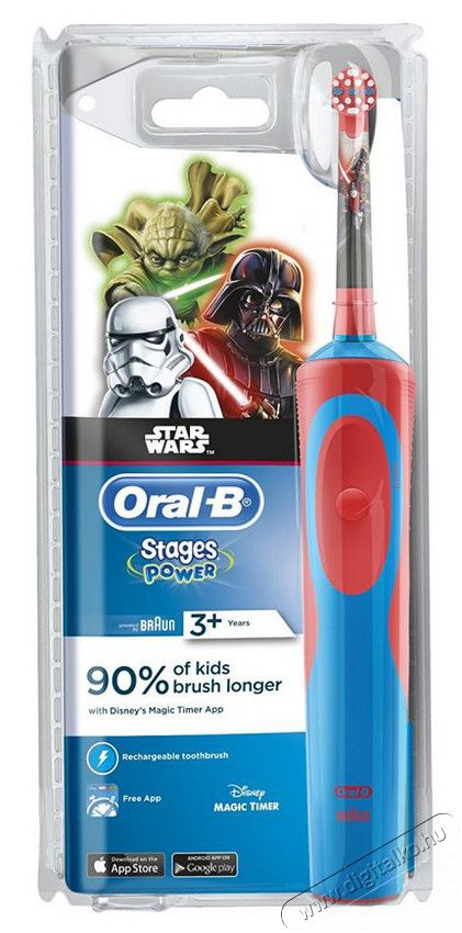 BRAUN Oral-B D12.513 Vitality Star Wars elektromos gyermek fogkefe + ceruzatartó Egyéb - Nem forgalmazzuk ! - 314763