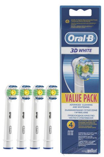 BRAUN Oral-B EB18-4 4 db 3Dwhite fogkefe pótfej Szépségápolás / Egészség - Száj / fog ápolás - Kiegészítő - 290231