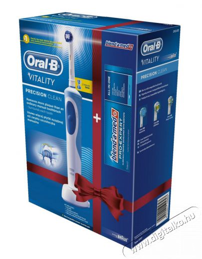 BRAUN Oral-B Vitality Precision Clean elektromos fogkefe + Blend a Med 75ml fogkrém Szépségápolás / Egészség - Száj / fog ápolás - Elektromos fogkefe - 312469
