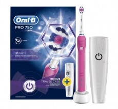 BRAUN Oral-B PRO 750 3D White elektromos fogkefe + úti tok Szépségápolás / Egészség - Száj / fog ápolás - Elektromos fogkefe - 312462