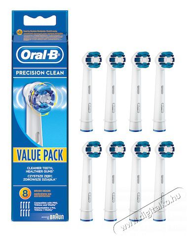 Oral-B Precision Clean 8 db-os fogkefefej szett Szépségápolás / Egészség - Száj / fog ápolás - Elektromos fogkefe - 384565