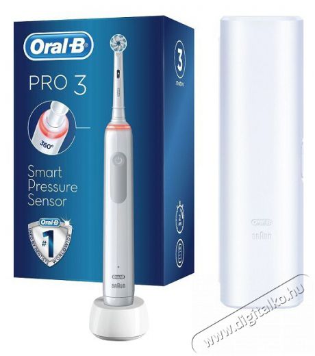Oral-B Pro 3 3500 fehér elektromos fogkefe Szépségápolás / Egészség - Száj / fog ápolás - Elektromos fogkefe - 384568