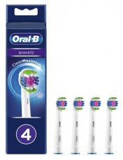 Oral-B EB18-4 3D White fehér 4 db-os elektromos fogkefe pótfej szett Szépségápolás / Egészség - Száj / fog ápolás - Kiegészítő - 398068