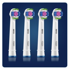 Oral-B EB18-4 3D White fehér 4 db-os elektromos fogkefe pótfej szett Szépségápolás / Egészség - Száj / fog ápolás - Kiegészítő - 398068