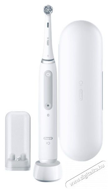 Oral-B iO Series 4 feh&eacute;r elektromos fogkefe Sz&eacute;ps&eacute;g&aacute;pol&aacute;s / Eg&eacute;szs&eacute;g - Sz&aacute;j / fog &aacute;pol&aacute;s - Elektromos fogkefe - 398066