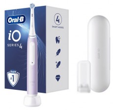 Oral-B iO Series 4 fehér-levendula lila elektromos fogkefe Szépségápolás / Egészség - Száj / fog ápolás - Elektromos fogkefe - 398070