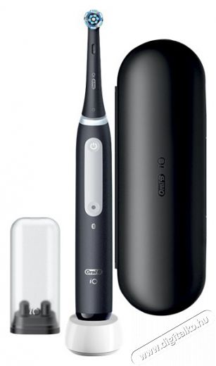 Oral-B iO Series 4 matt fekete elektromos fogkefe Szépségápolás / Egészség - Száj / fog ápolás - Elektromos fogkefe - 398069