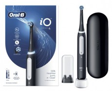 Oral-B iO Series 4 matt fekete elektromos fogkefe Szépségápolás / Egészség - Száj / fog ápolás - Elektromos fogkefe - 398069