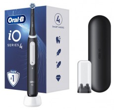 Oral-B iO Series 4 matt fekete elektromos fogkefe Szépségápolás / Egészség - Száj / fog ápolás - Elektromos fogkefe - 398069