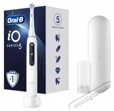 Oral-B iO Series 5 fehér elektromos fogkefe Szépségápolás / Egészség - Száj / fog ápolás - Elektromos fogkefe - 398071