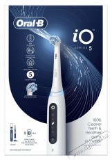 Oral-B iO Series 5 fehér elektromos fogkefe Szépségápolás / Egészség - Száj / fog ápolás - Elektromos fogkefe - 398071
