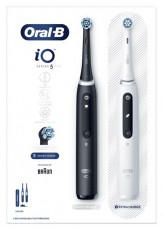 Oral-B iO Series 5 2 db-os matt fekete+fehér elektromos fogkefe szett Szépségápolás / Egészség - Száj / fog ápolás - Elektromos fogkefe - 404816