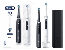 Oral-B iO Series 5 2 db-os matt fekete+fehér elektromos fogkefe szett Szépségápolás / Egészség - Száj / fog ápolás - Elektromos fogkefe - 404816