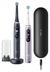Oral-B iO Series 9 2 db-os fekete és rózsaszín elektromos fogkefe szett Szépségápolás / Egészség - Száj / fog ápolás - Elektromos fogkefe - 442083