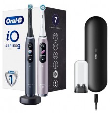 Oral-B iO Series 9 2 db-os fekete és rózsaszín elektromos fogkefe szett Szépségápolás / Egészség - Száj / fog ápolás - Elektromos fogkefe - 442083
