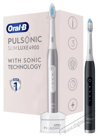 Oral-B Pulsonic Slim Luxe 4900 Elektromos Fogkefe Szépségápolás / Egészség - Száj / fog ápolás - Elektromos fogkefe - 469930