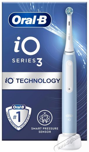 Oral-B iO3 elektromos fogkefe Ice Blue Szépségápolás / Egészség - Száj / fog ápolás - Elektromos fogkefe - 493815