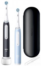 Oral-B iO3 elektromos fogkefe Matt Black/Ice Blue Szépségápolás / Egészség - Száj / fog ápolás - Elektromos fogkefe - 493816