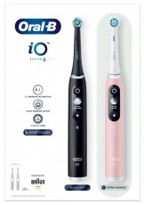 Oral-B iO6 elektromos fogkefe DuoPack Black + Pink Szépségápolás / Egészség - Száj / fog ápolás - Elektromos fogkefe - 501293