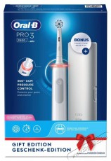 Oral-B Pro 3 3500 Elektromos fogkefe (80365699), 3D tisztítás, 3 program, 1 töltő, 1 fej, Utazókészlet, Fehér Szépségápolás / Egészség - Száj / fog ápolás - Elektromos fogkefe - 501402