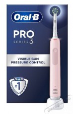 Oral-B PRO3 Pink X-Clean elektromos fogkefe Szépségápolás / Egészség - Száj / fog ápolás - Elektromos fogkefe - 502486