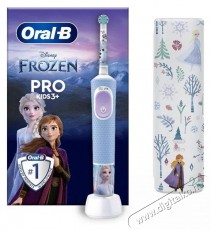 Oral-B Pro Kids Frozen elektromos fogkefe gyerekeknek, 2D tisztítás, 2 program, 1 vég, 4 matrica, utazókészlet, Kék Szépségápolás / Egészség - Száj / fog ápolás - Elektromos fogkefe - 503149