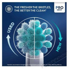 Oral-B Pro Kids Frozen elektromos fogkefe gyerekeknek, 2D tisztítás, 2 program, 1 vég, 4 matrica, utazókészlet, Kék Szépségápolás / Egészség - Száj / fog ápolás - Elektromos fogkefe - 503149