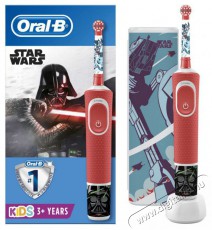 Oral-B Vitality Star Wars Elektromos Fogkefe Gyermekeknek, 7600 Rezgés/Perc, 2D Tisztítás, 2 Program, 1 Vég, 4 Matrica, Utazó Készlet, Piros Szépségápolás / Egészség - Száj / fog ápolás - Elektromos fogkefe - 503148