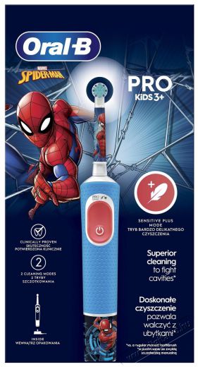 Oral-B CEUAIL D103.413.2K Spiderman Hbox PTHBR Elektromos fogkefe Szépségápolás / Egészség - Száj / fog ápolás - Elektromos fogkefe - 525457