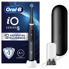 Oral-B IO 5 Black Elektromos fogkefe Szépségápolás / Egészség - Száj / fog ápolás - Elektromos fogkefe - 525462