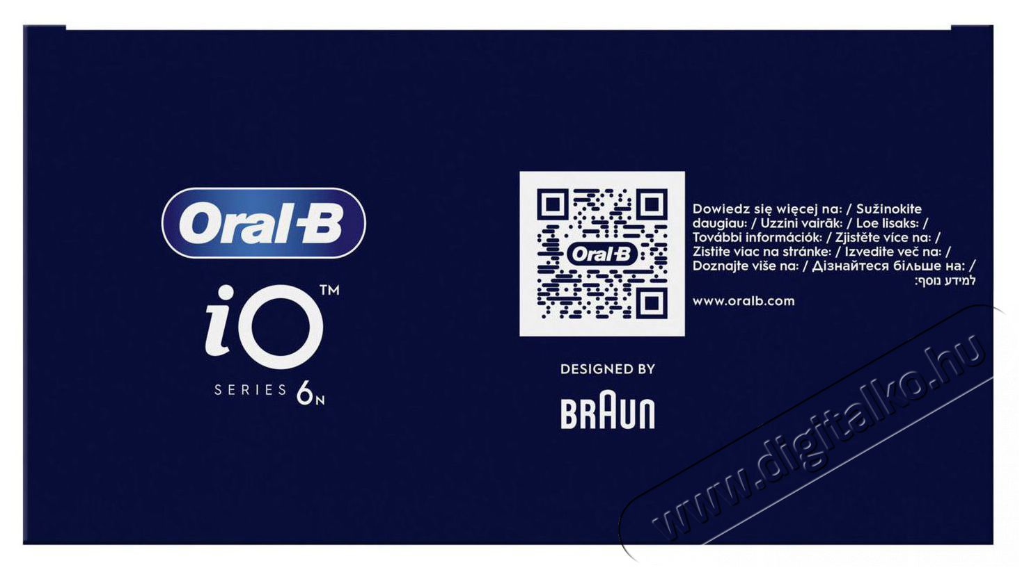 Oral-B iO6 Pink elektromos fogkefe Sz&eacute;ps&eacute;g&aacute;pol&aacute;s / Eg&eacute;szs&eacute;g - Sz&aacute;j / fog &aacute;pol&aacute;s - Elektromos fogkefe - 502485