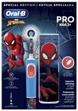Oral-B D103 Vitality PRO Spiderman gyerek elektromos fogkefe tokkal Szépségápolás / Egészség - Száj / fog ápolás - Elektromos fogkefe - 502488