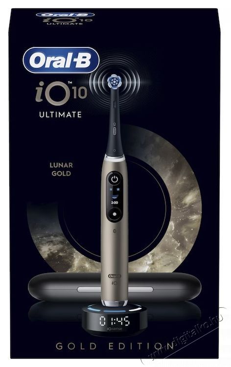 Oral-B iO10 Lunar Gold elektromos fogkefe Sz&eacute;ps&eacute;g&aacute;pol&aacute;s / Eg&eacute;szs&eacute;g - Sz&aacute;j / fog &aacute;pol&aacute;s - Elektromos fogkefe - 531363
