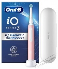 Oral-B iO3 elektromos fogkefe m&aacute;gneses technol&oacute;gi&aacute;val &eacute;s mikrovibr&aacute;ci&oacute;kkal, intelligens nyom&aacute;s&eacute;rz&eacute;kelővel, 3 &uuml;zemm&oacute;d, 1 v&eacute;g, utaz&oacute;k&eacute;szlet, r&oacute;zsasz&iacute;n Sz&eacute;ps&eacute;g&aacute;pol&aacute;s / Eg&eacute;szs&eacute;g - Sz&aacute;j / fog &aacute;pol&aacute;s - Elektromos fogkefe - 533631