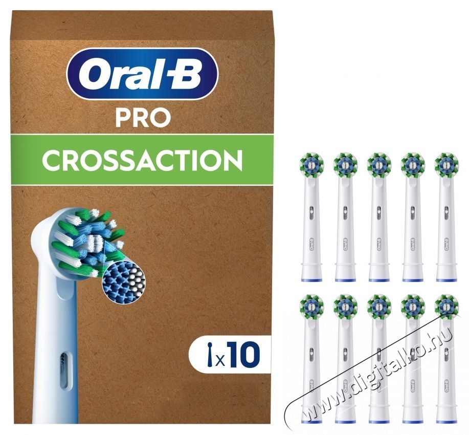 Oral-B Cross Action elektromos fogkefe fej, 10 db Sz&eacute;ps&eacute;g&aacute;pol&aacute;s / Eg&eacute;szs&eacute;g - Sz&aacute;j / fog &aacute;pol&aacute;s - Kieg&eacute;sz&iacute;tő - 535890