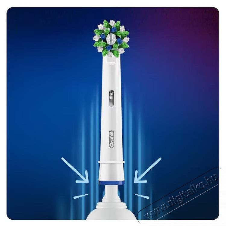 Oral-B Pro Cross Action elektromos fogkefe p&oacute;tfej, 6db Sz&eacute;ps&eacute;g&aacute;pol&aacute;s / Eg&eacute;szs&eacute;g - Sz&aacute;j / fog &aacute;pol&aacute;s - Kieg&eacute;sz&iacute;tő - 537565