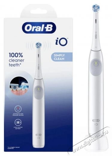 Oral-B iO2 elektromos fogkefe, Simple White, feh&eacute;r Sz&eacute;ps&eacute;g&aacute;pol&aacute;s / Eg&eacute;szs&eacute;g - Sz&aacute;j / fog &aacute;pol&aacute;s - Elektromos fogkefe - 530975